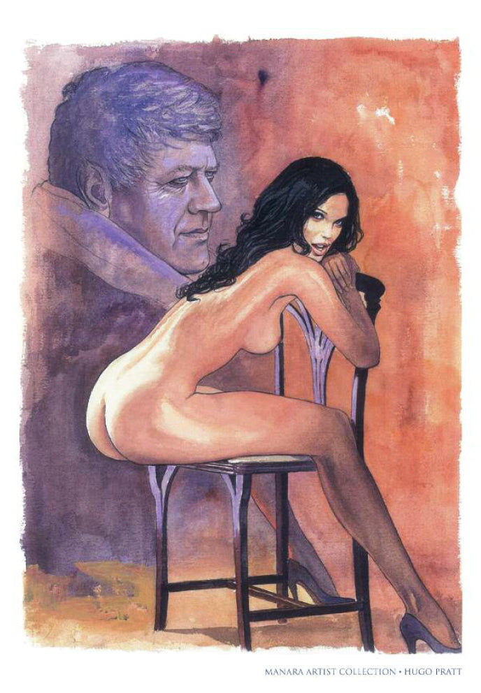 Manara Portfolio Tutte Le Stampe Non Firmate il Pittore e la Modella