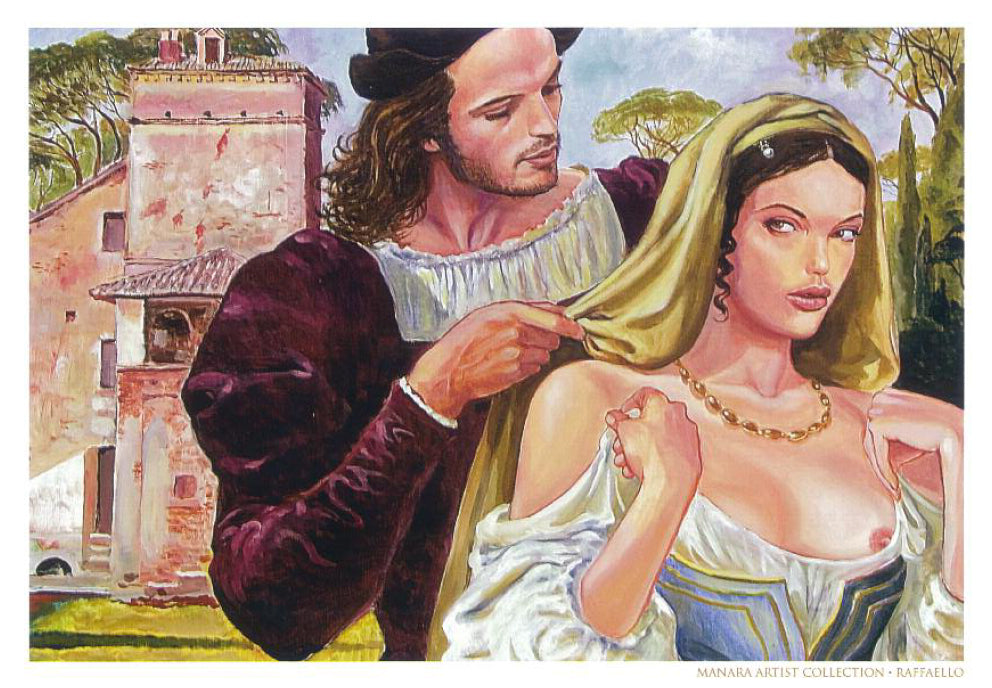 Manara Portfolio Tutte Le Stampe Non Firmate il Pittore e la Modella