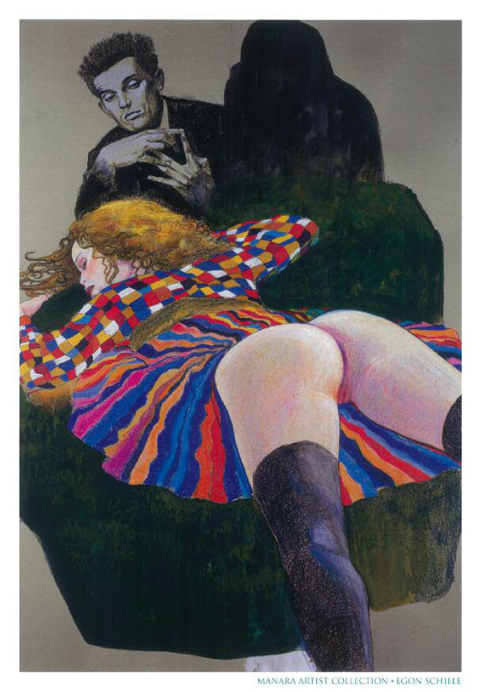 Manara Portfolio Tutte Le Stampe Non Firmate il Pittore e la Modella