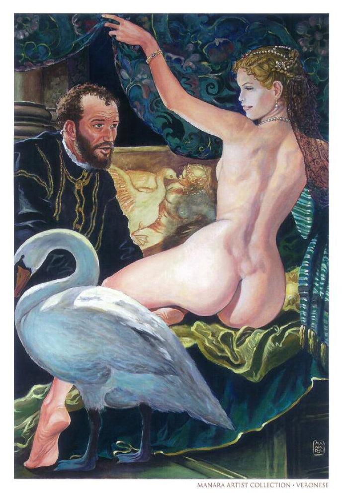 Manara Portfolio Tutte Le Stampe Non Firmate il Pittore e la Modella