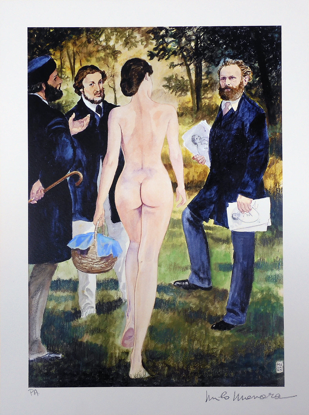 Stampa Firmata Manet