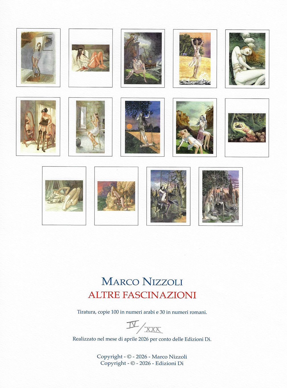 Portfolio Altre Fascinazioni con Disegno originale 4 Numerazione Romana