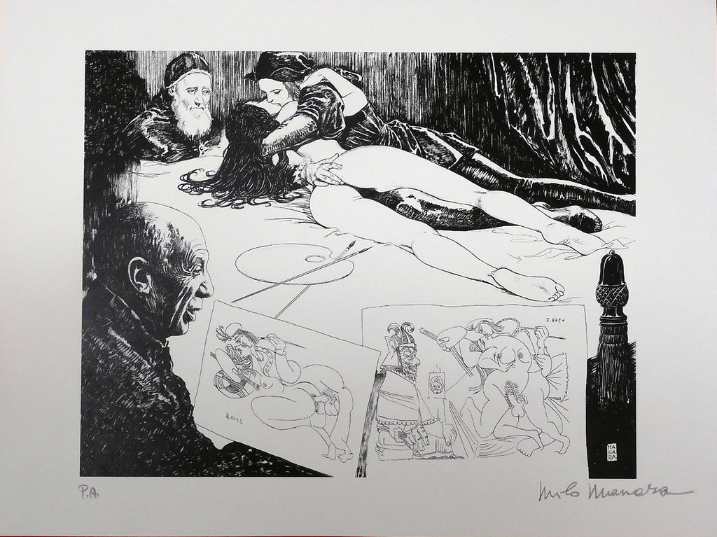 Stampa Firmata Picasso e Rembrant