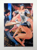 Stampa Firmata Omaggio al pittore Pinturicchio