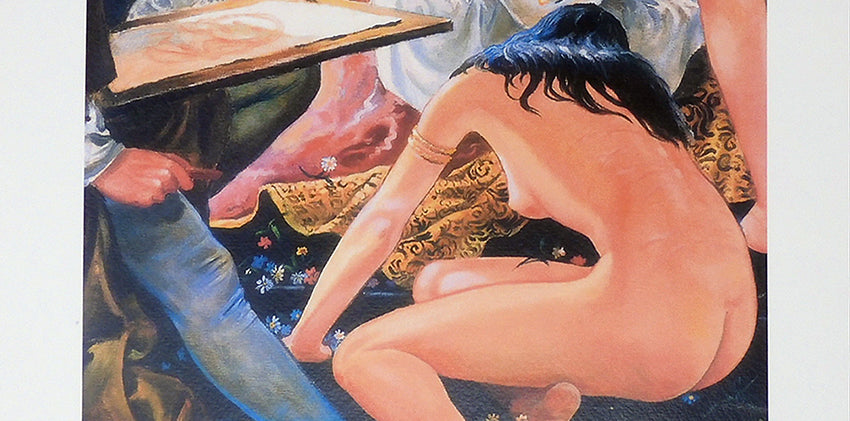 Stampa Firmata Omaggio al pittore Pinturicchio