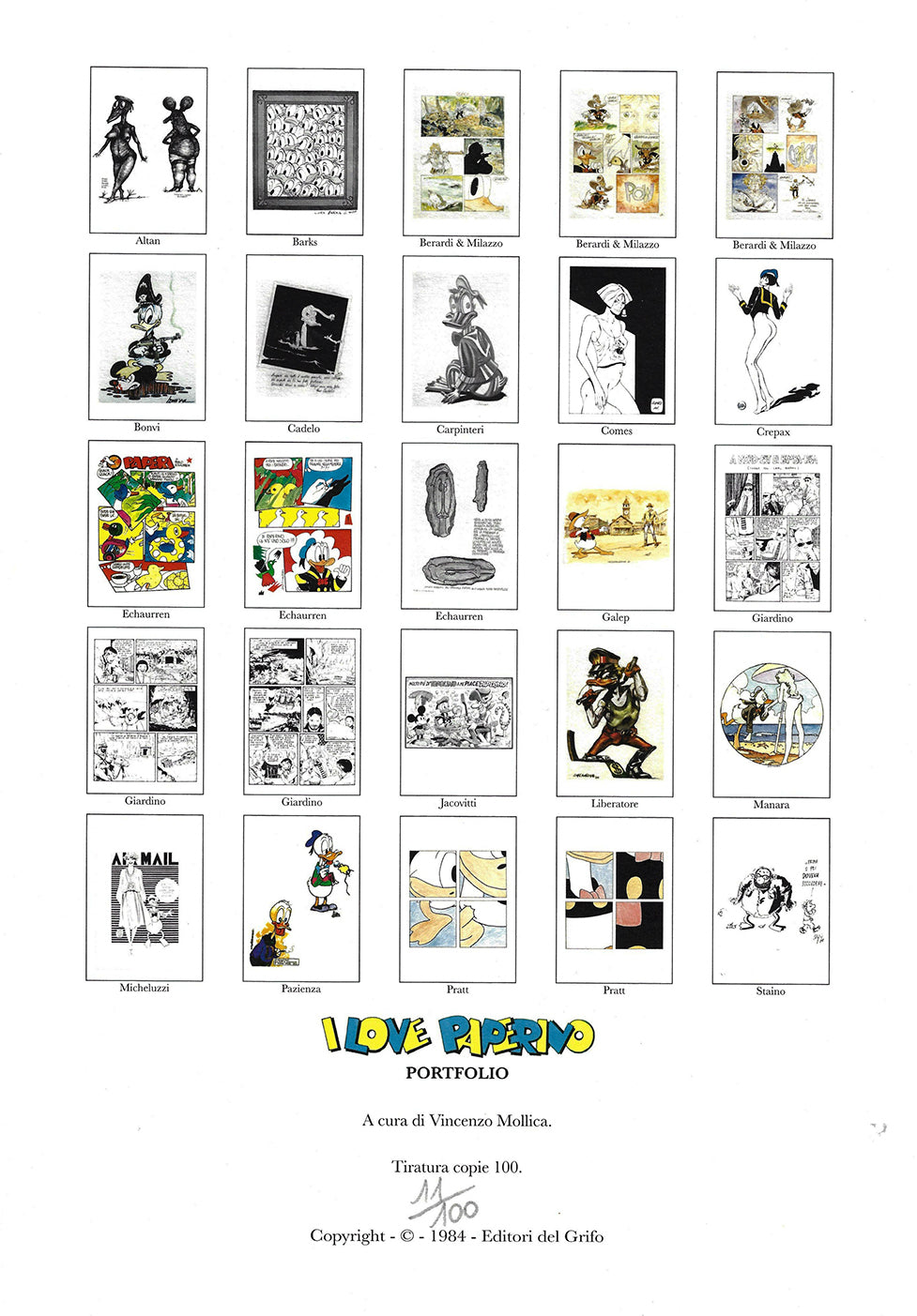 Autori Vari, Portfolio I LOVE PAPERINO