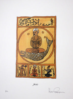 Stampa Pratt Astrologia Pesci Firmata - P.A. -