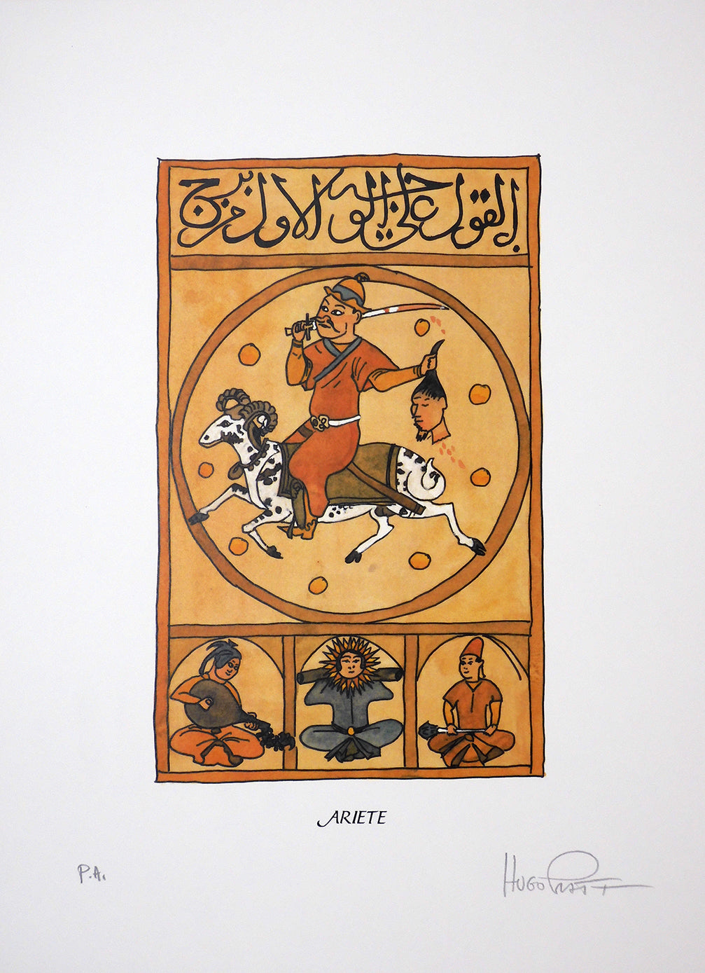 Stampa Pratt Astrologia Ariete Firmata - P.A. -