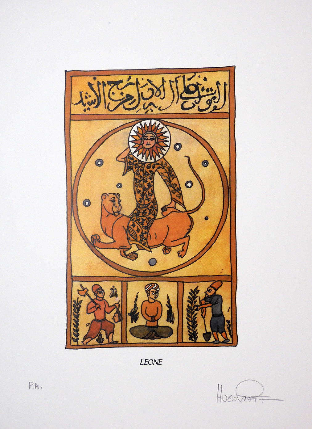 Stampa Pratt Astrologia Leone Firmata - P.A. -