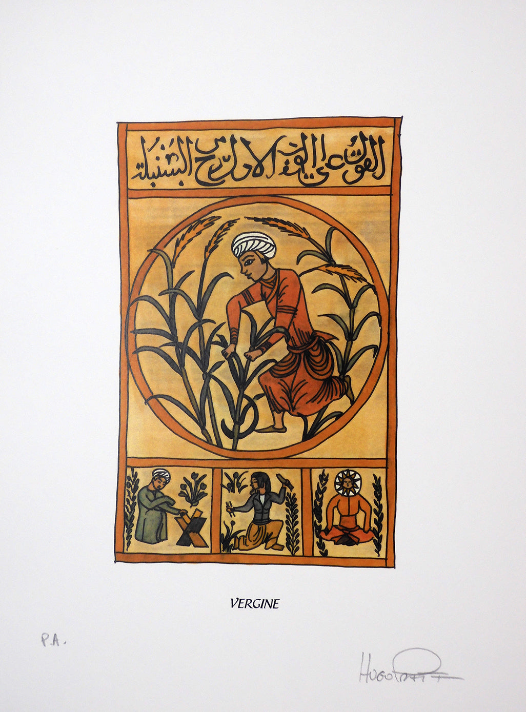 Stampa Pratt Astrologia Vergine Firmata - P.A. -