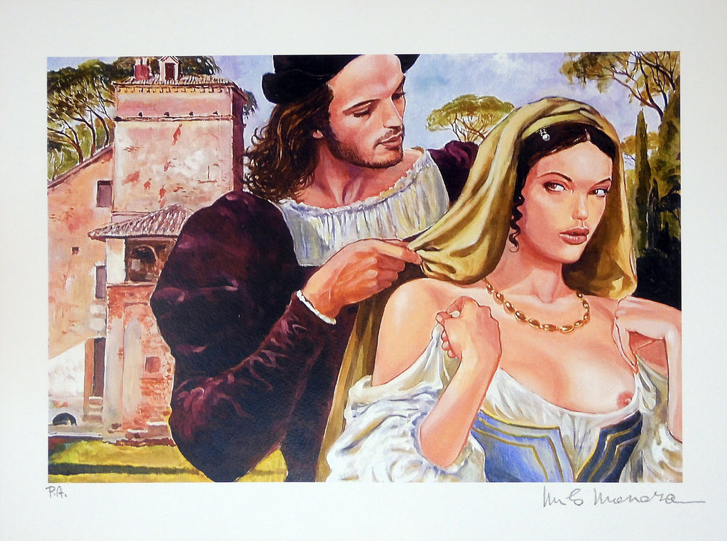 Stampa Firmata Omaggio al pittore Raffaello 1