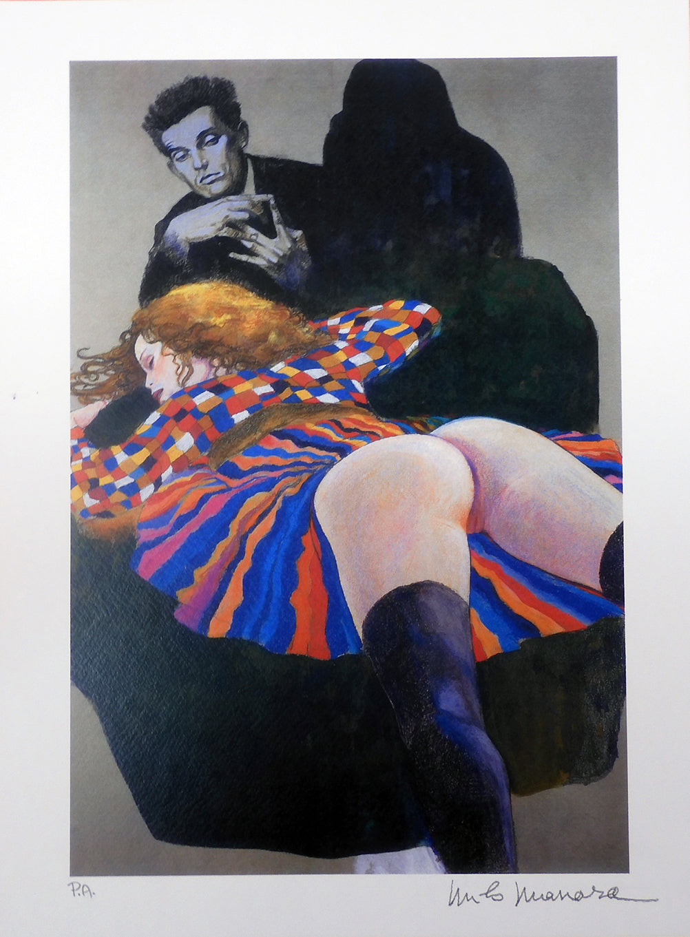 Stampa Firmata Omaggio a Schiele