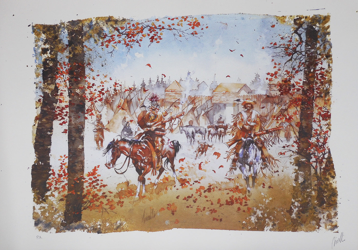 Stampa Firmata "Scenari Indiani" 2