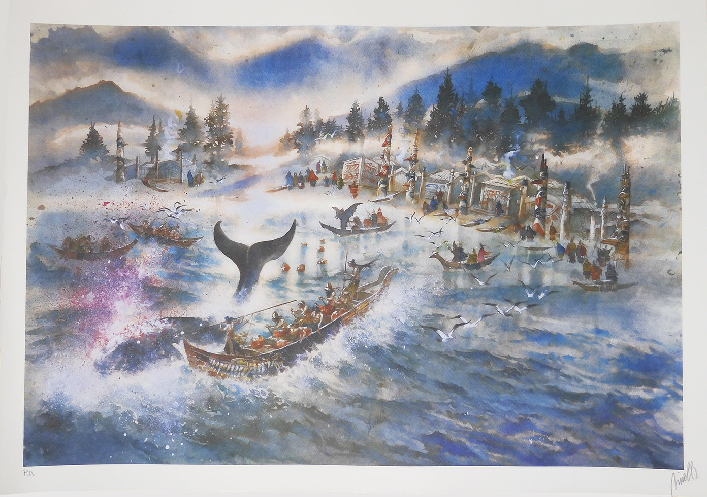 Stampa Firmata "Scenari Indiani" 4