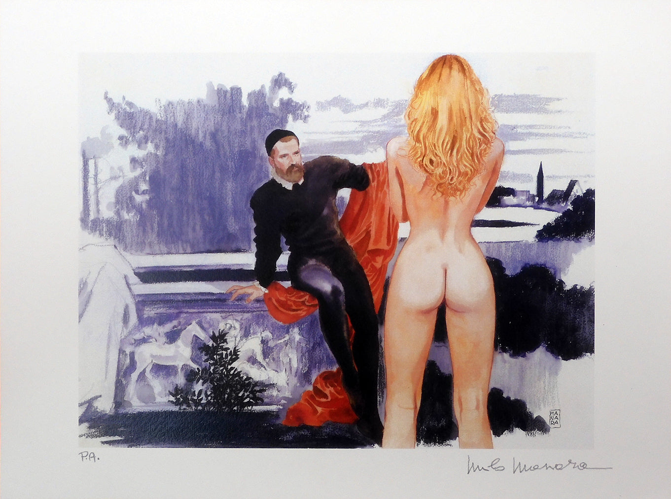 Stampa Firmata Pittore Tiziano