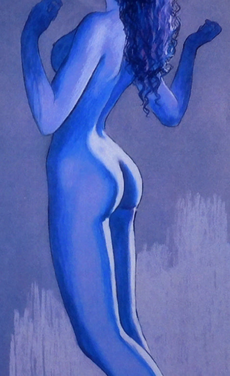 Stampa Firmata Omaggio al pittore Yves Klein