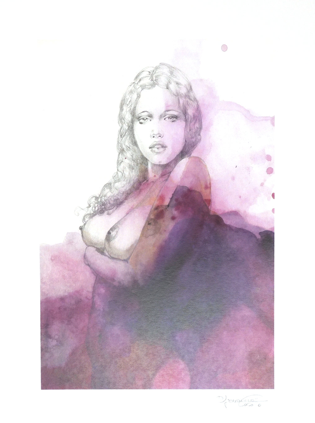 Casotto Portfolio Watercolors with original drawing 1