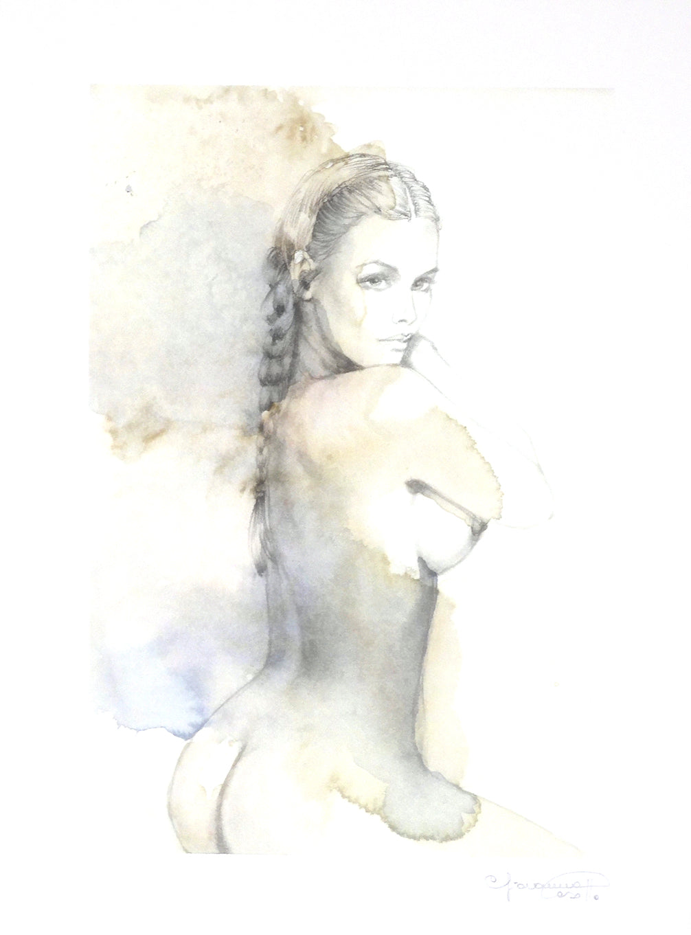 Casotto Portfolio Watercolors with original drawing 1