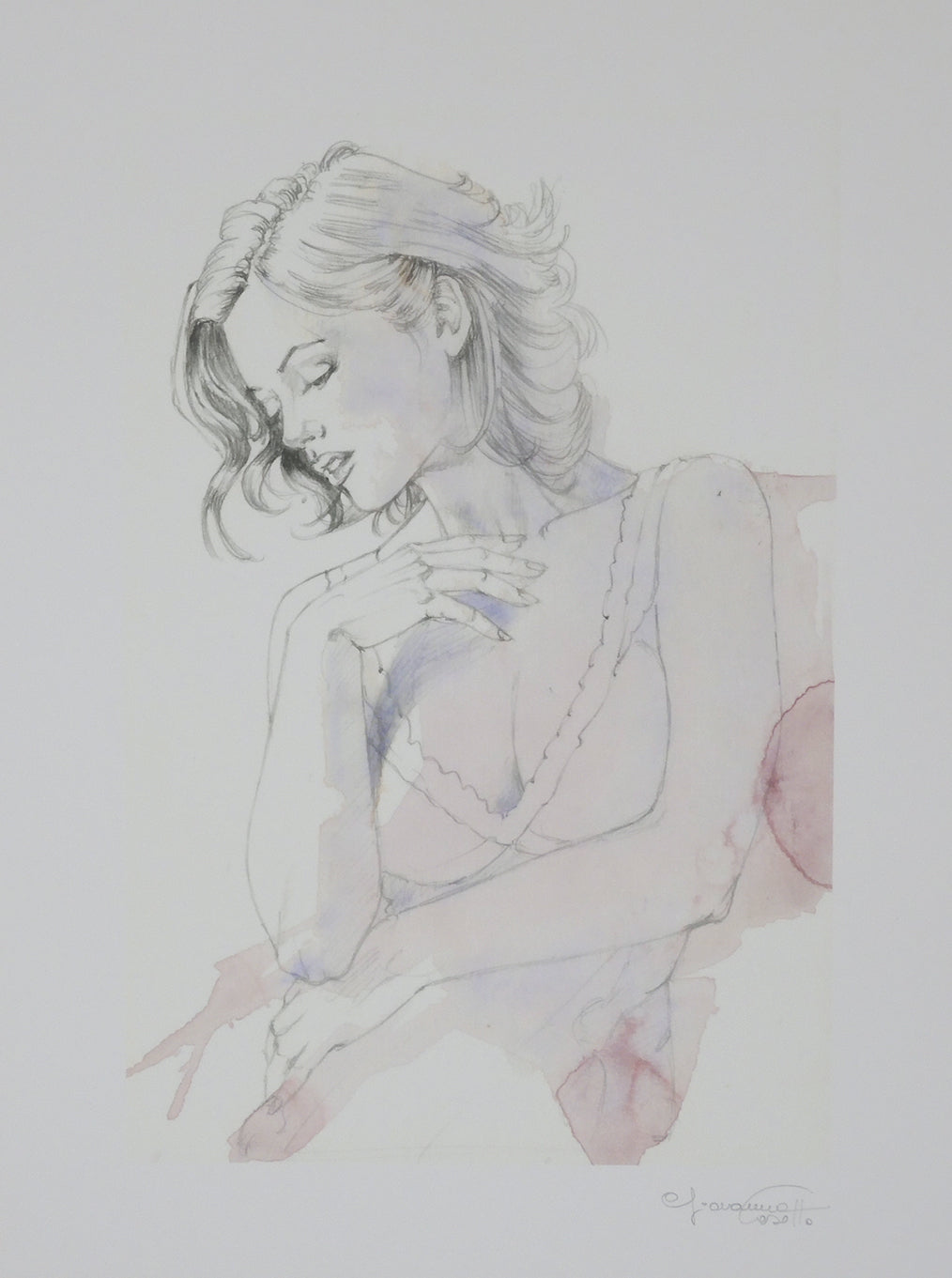 Casotto Portfolio Watercolors with original drawing 1