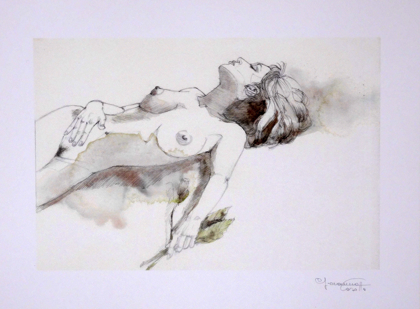 Casotto Portfolio Watercolors with original drawing 1