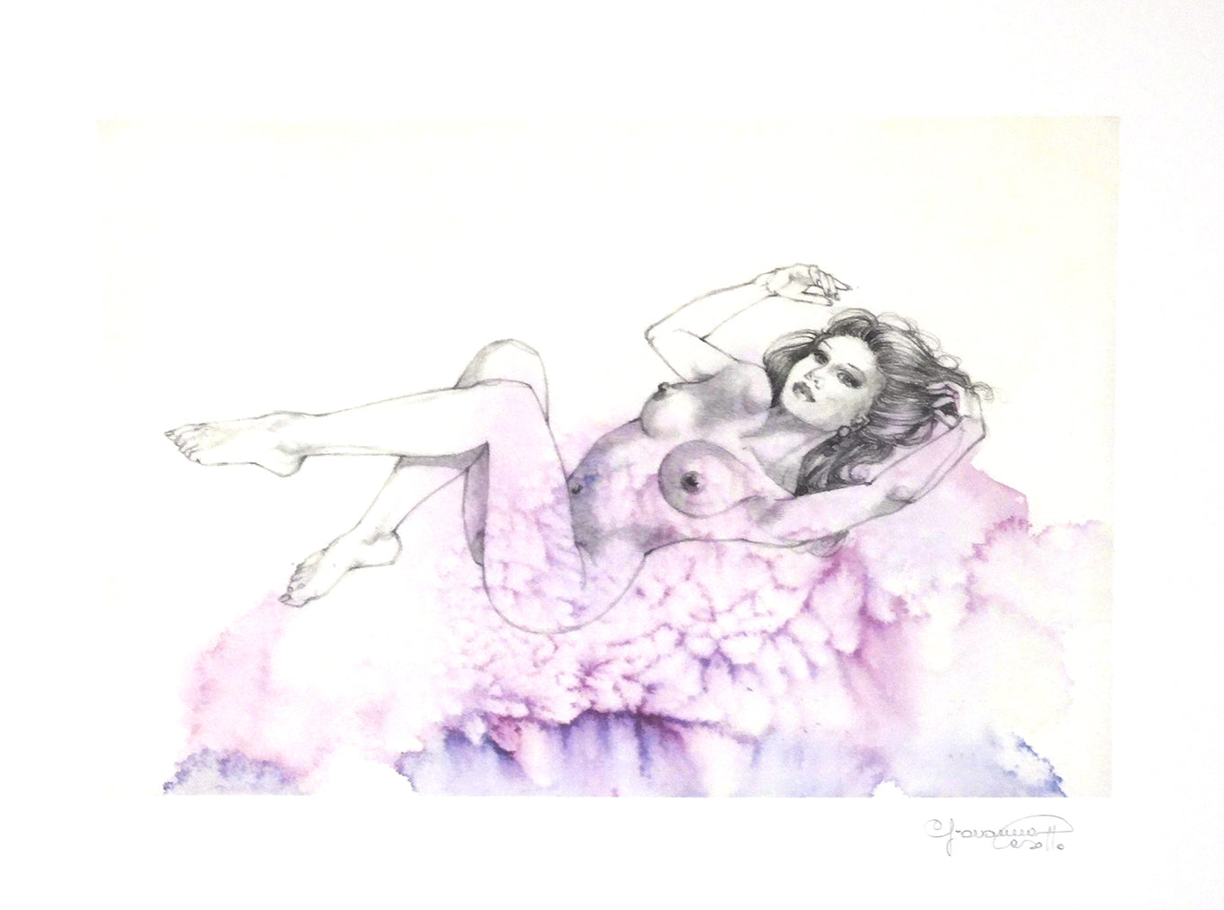 Casotto Portfolio Watercolors with original drawing 1