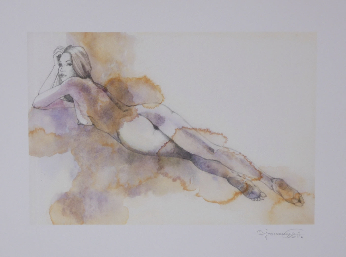 Casotto Portfolio Watercolors with original drawing 1