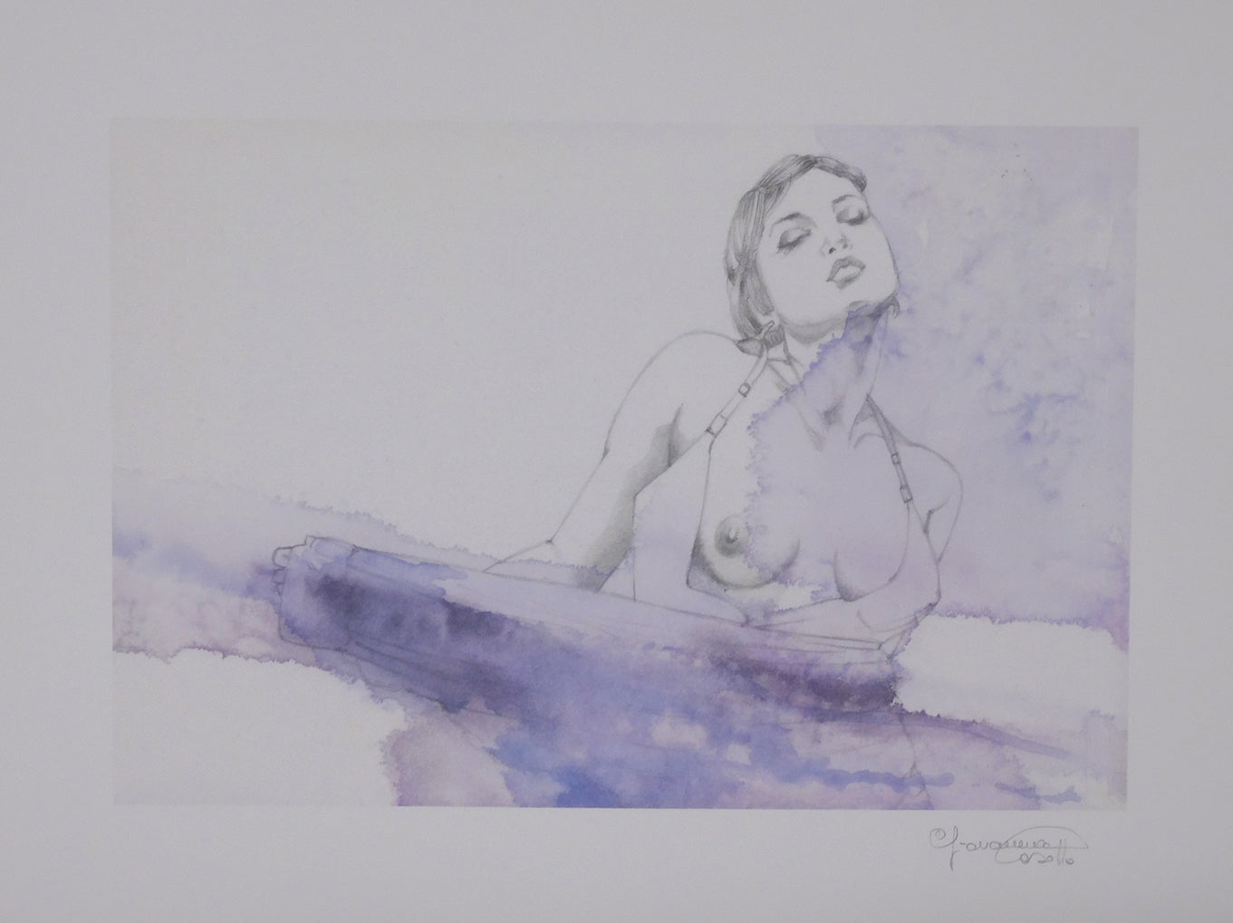 Casotto Portfolio Watercolors with original drawing 1