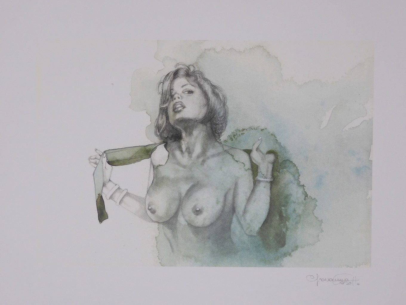 Casotto Portfolio Watercolors with original drawing 1