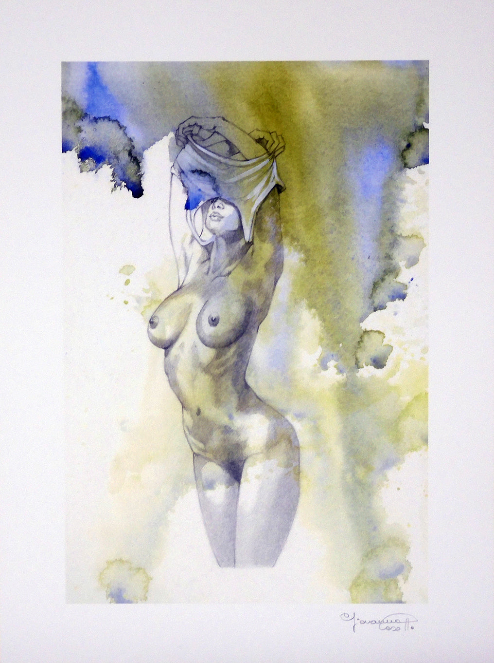 Casotto Portfolio Watercolors with original drawing 1