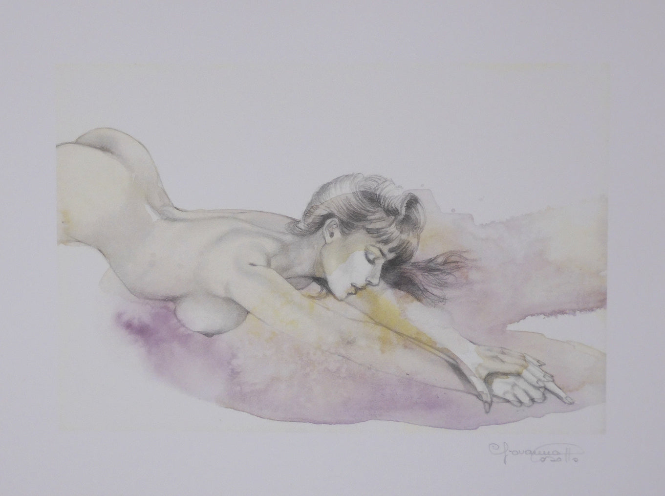 Casotto Portfolio Watercolors with original drawing 1