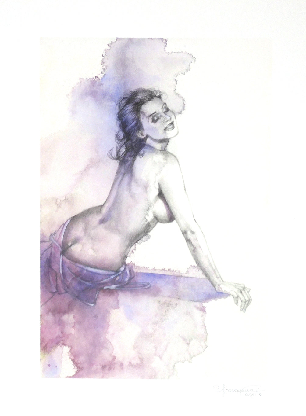 Casotto Portfolio Watercolors with original drawing 1