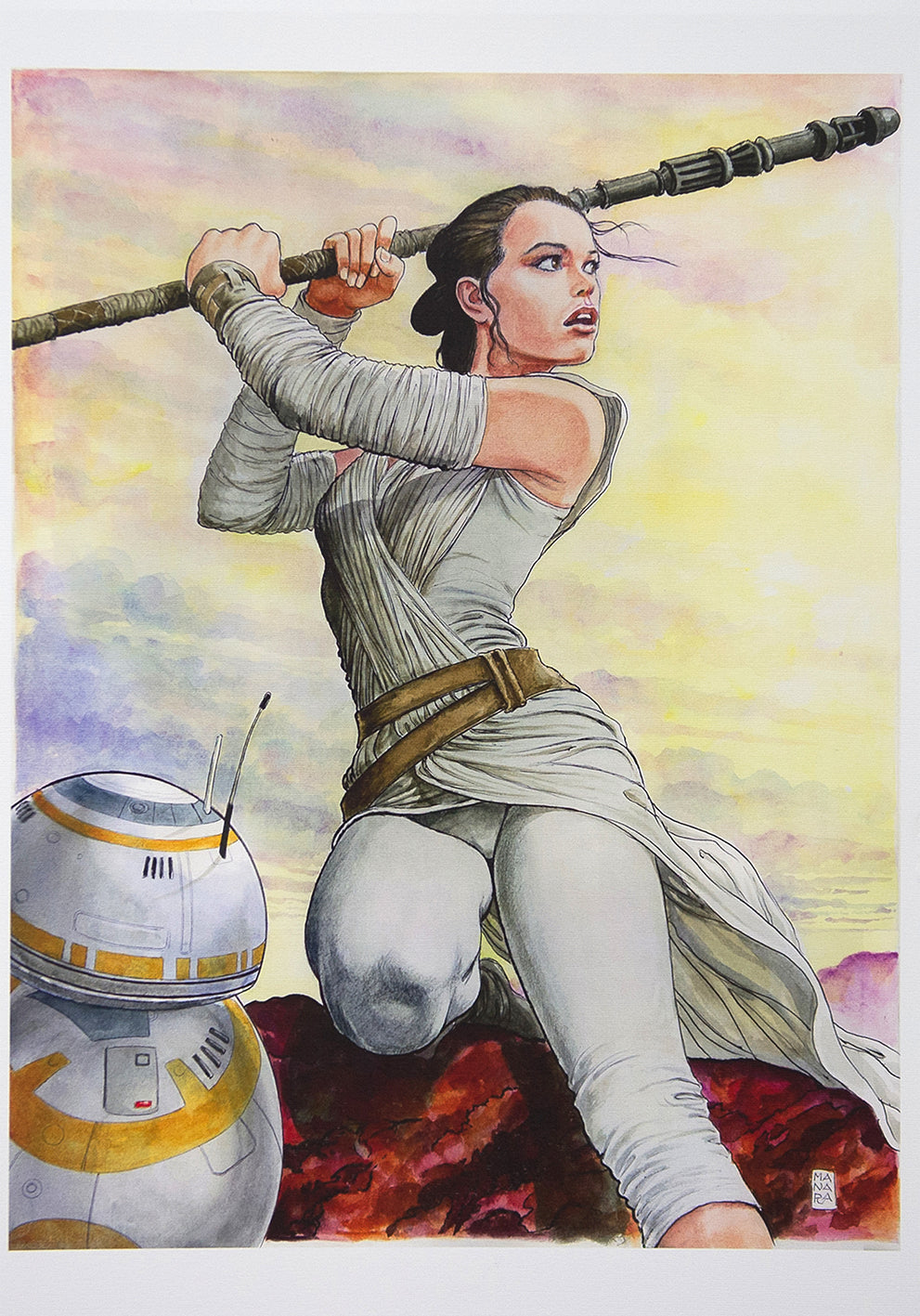 Unsigned Print Star Wars Leia