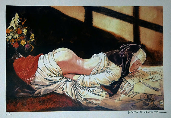 Stampa Monaca 6 Firmata