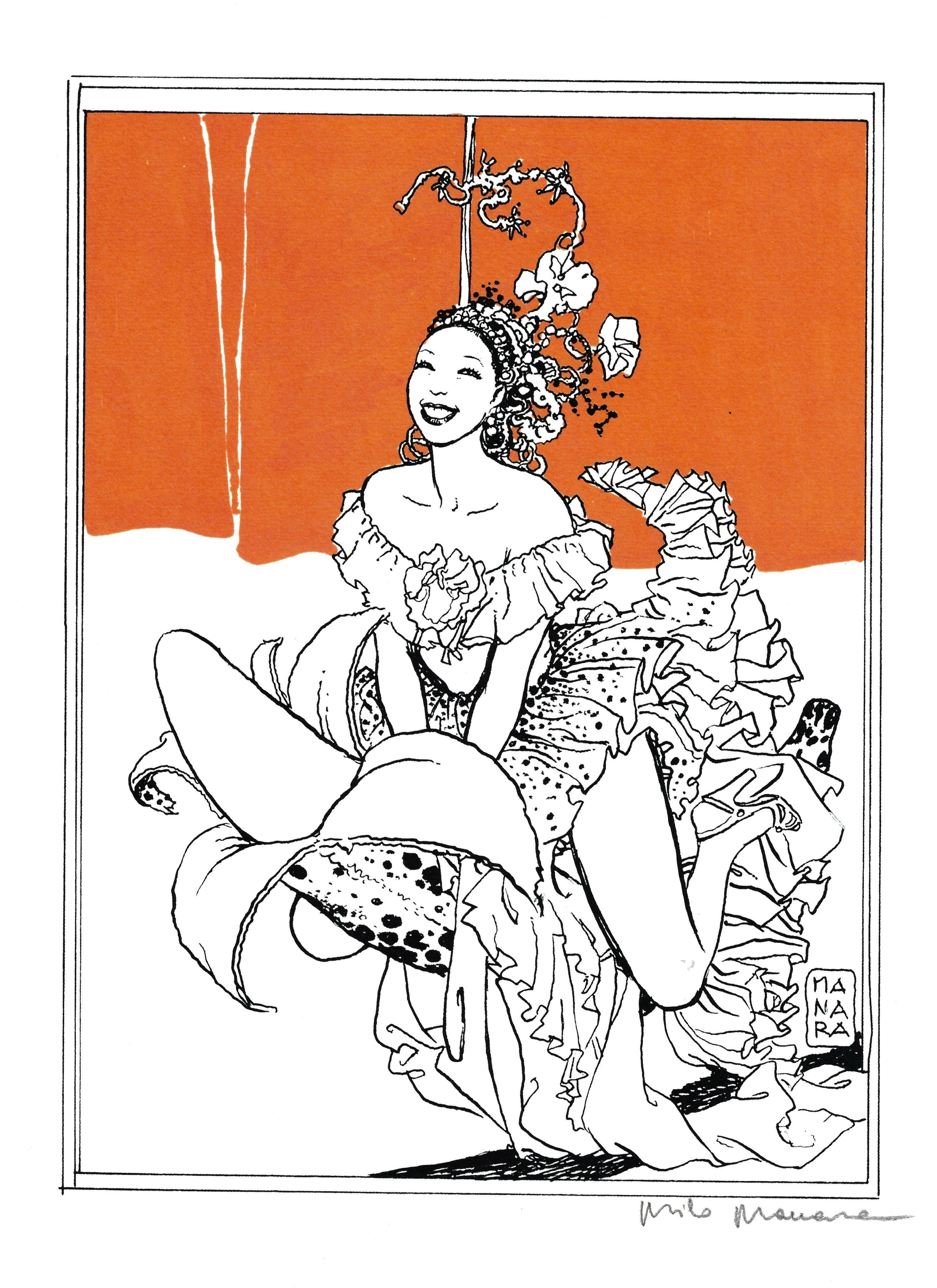 Stampa Firmata Pin Ups Josephine Baker