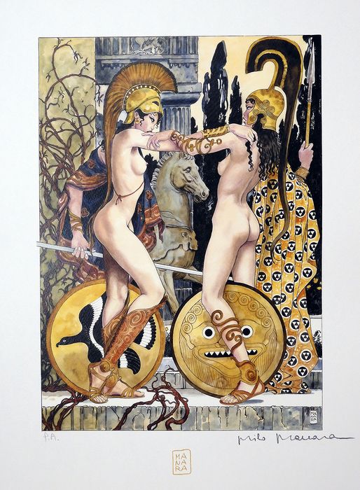 Stampa Firmata Girls On Cover 1/6  - P.A.  -