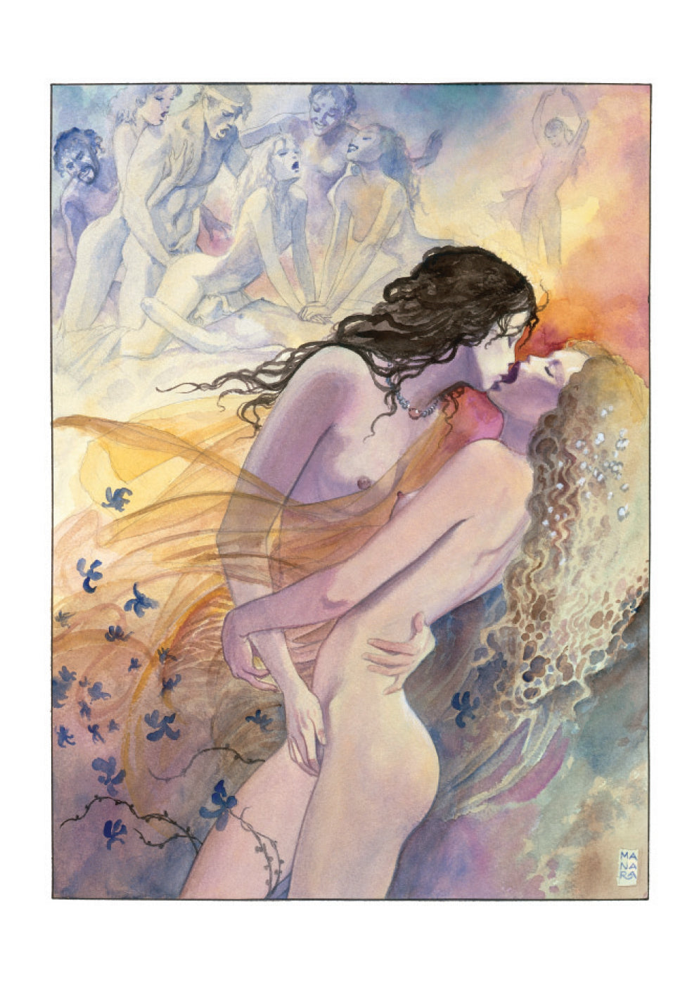 Manara Portfolio Aphrodite Numerato Non Firmato