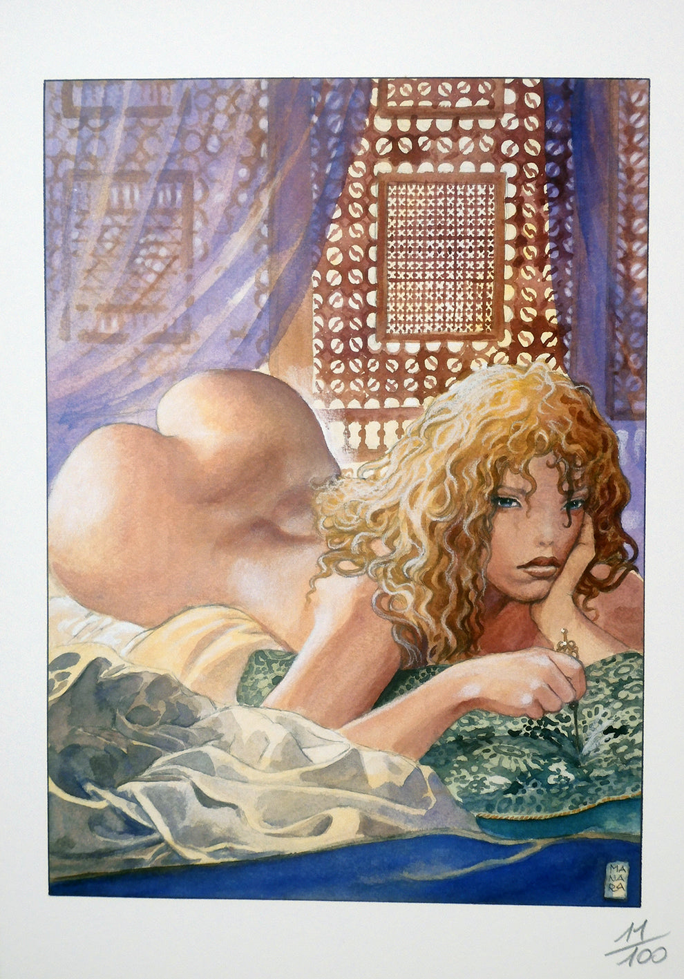 Manara Portfolio Aphrodite Numerato Non Firmato