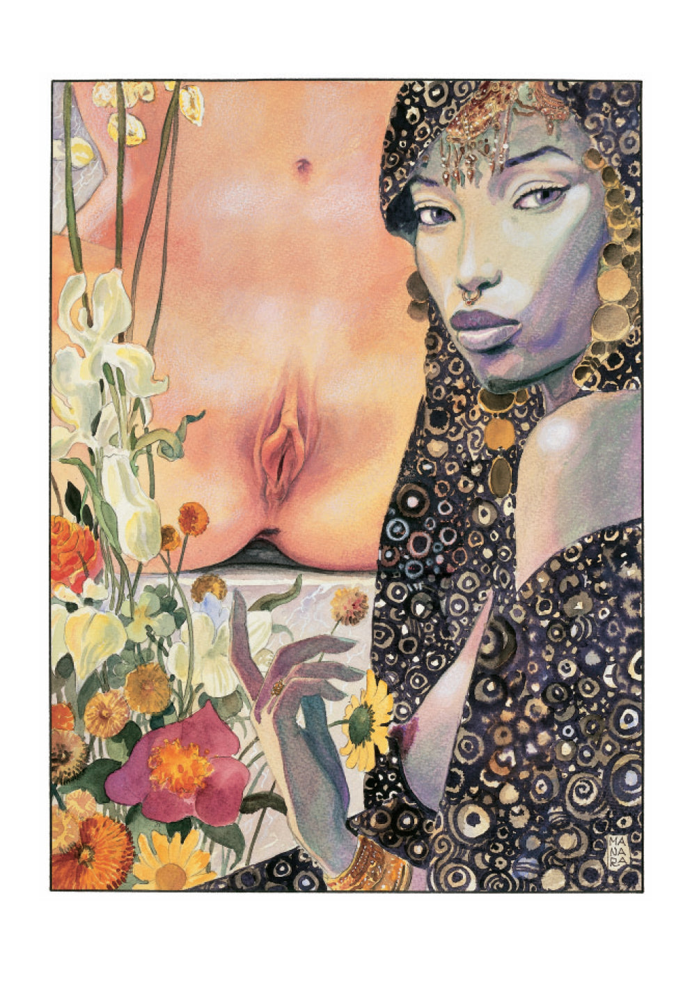 Manara Portfolio Aphrodite Numerato Non Firmato