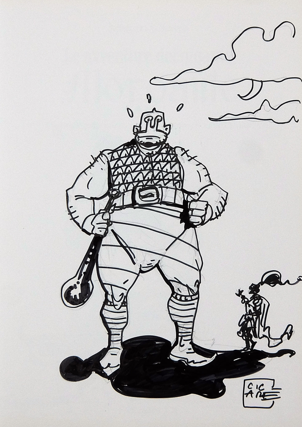 Volume Morgante con disegno originale.