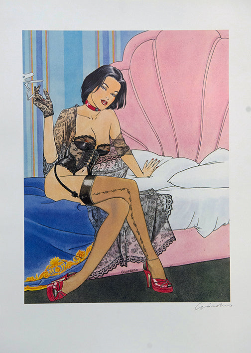 Stampa Firmata Letto Rosa - Grifo Edizioni