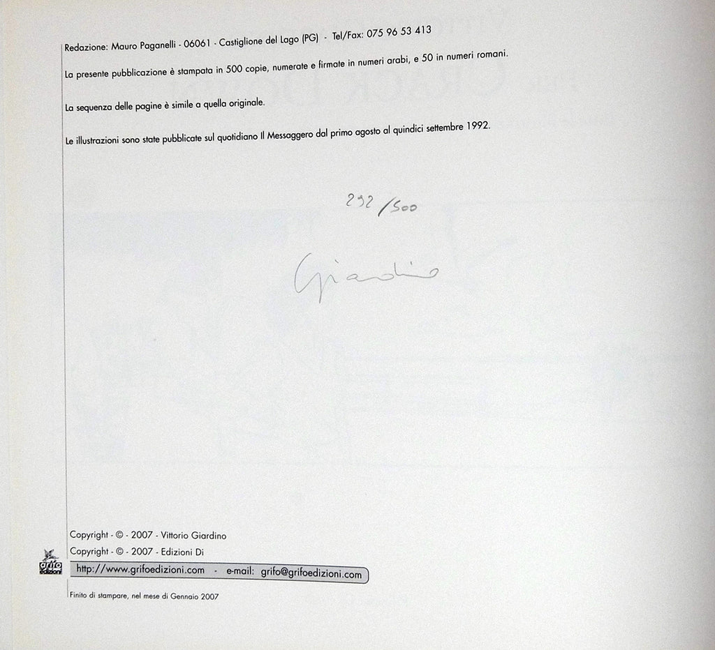 Volume Per Crack Down Numerato Con Stampa Firmata - Grifo Edizioni