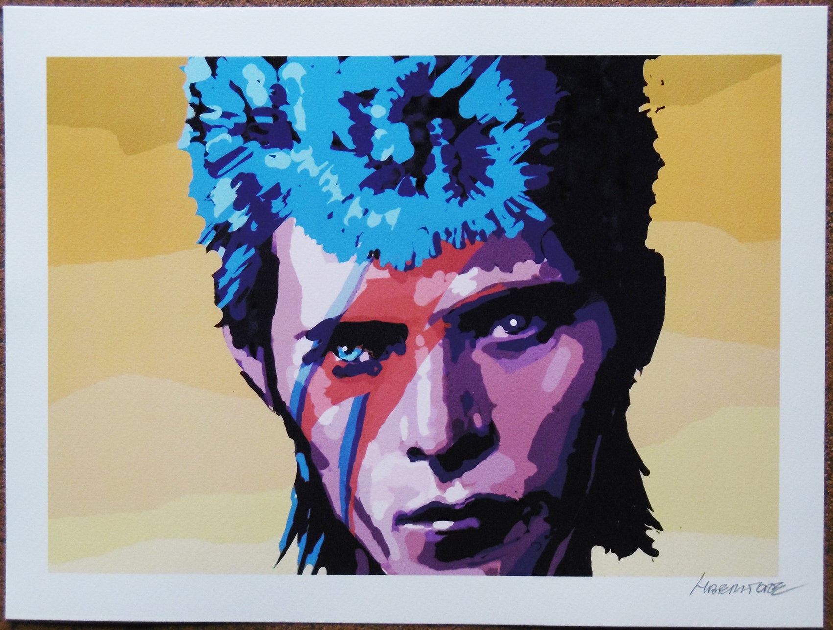 Stampa David Bowie Dal Portfolio 50 Anni Di Rock - Grifo Edizioni