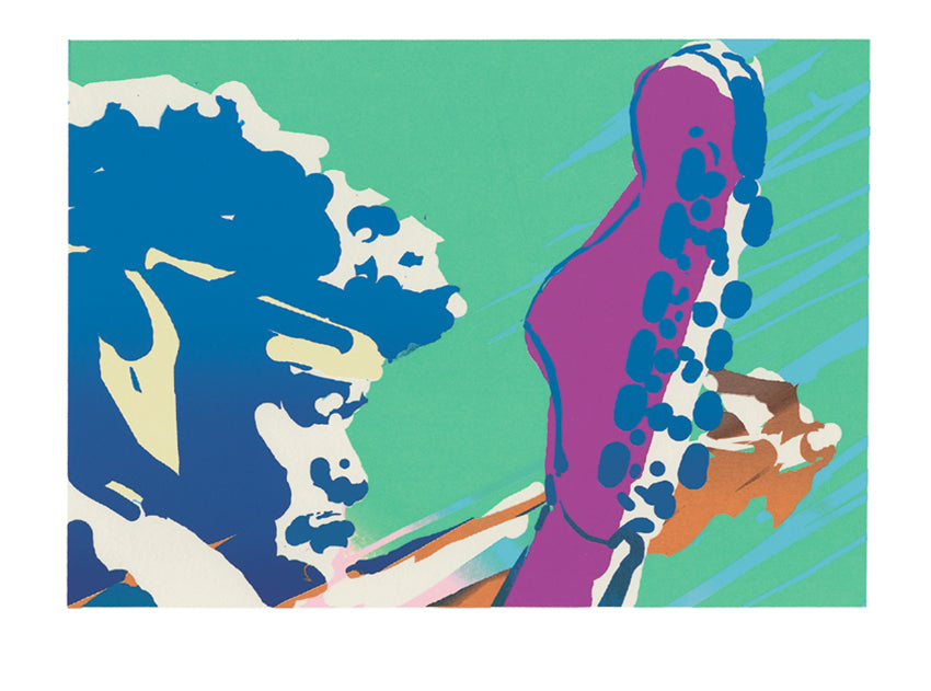 Stampa Jimi Hendrix Dal Portfolio 50 Anni Di Rock - Grifo Edizioni