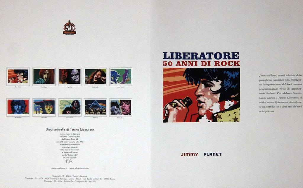 Portfolio 50 Anni Di Rock Firmato Non Numerato (P.A.) - Grifo Edizioni