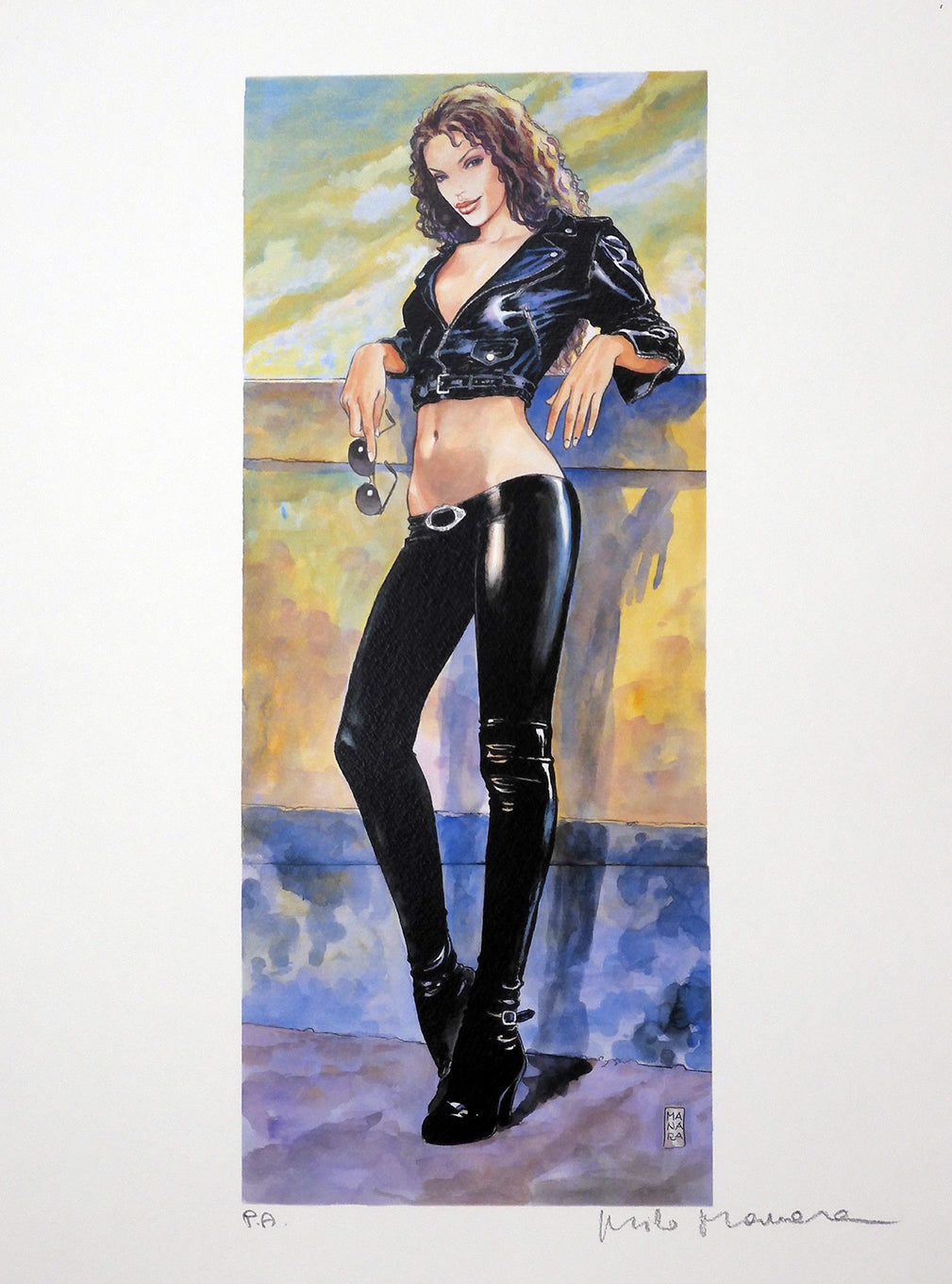 Stampa Firmata Donne e Motori in Piedi