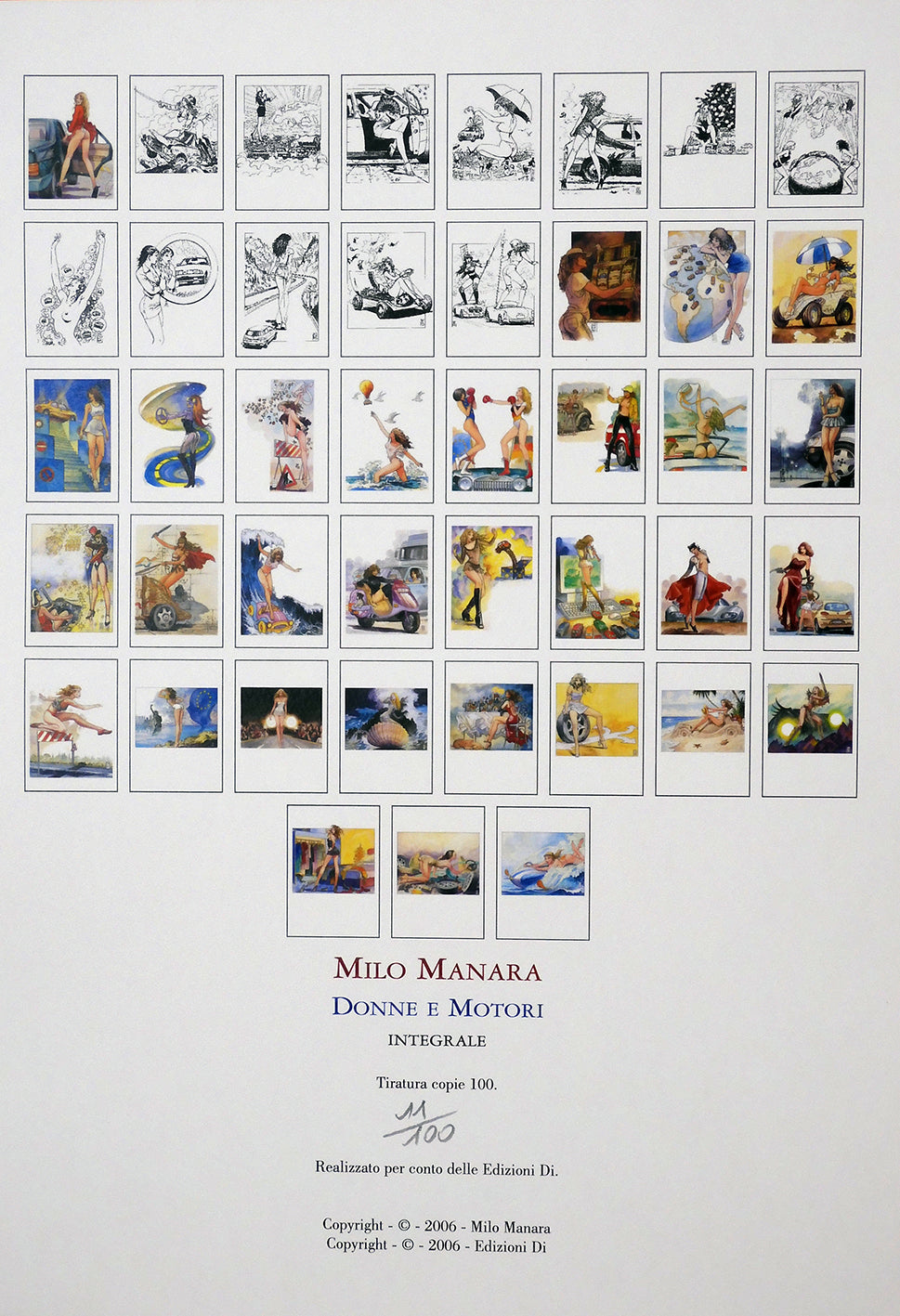Portfolio Donne e Motori Integrale Numerato Non Firmato