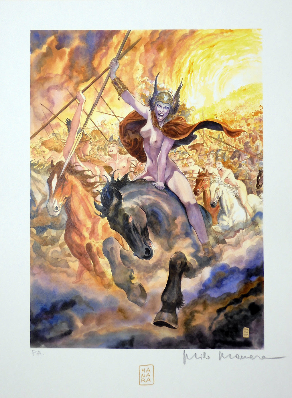 Stampa Firmata Girls On Cover 1/2- P.A.  -