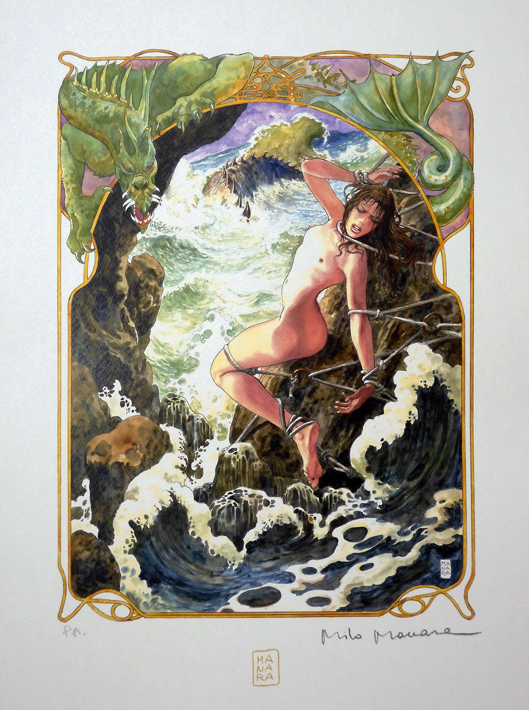 Stampa Firmata Girls On Cover 1/4 - P.A.  -