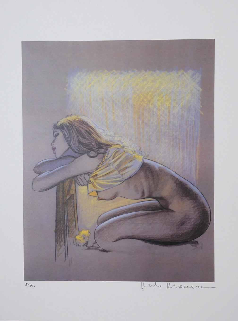 Stampa Firmata "La Modella" Firmata