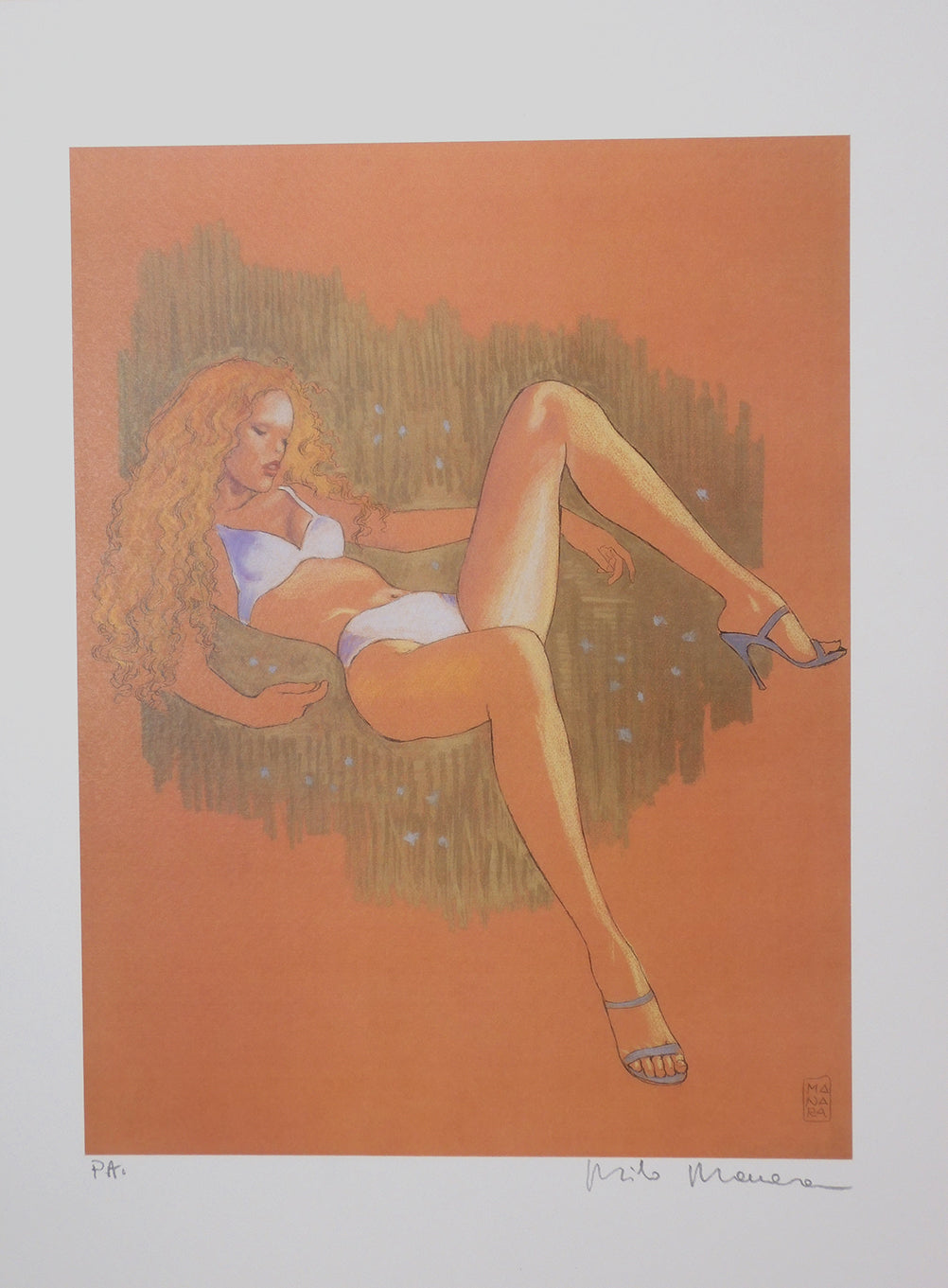 Stampa Firmata Omaggio al pittore Balthus